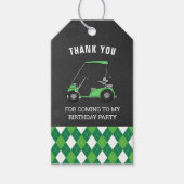 ゴルフ誕生日パーティーのお気に入り ギフトタグ (正面)