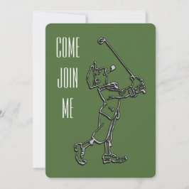 ゴルフ誕生日パーティーの招待 招待状