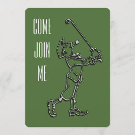 ゴルフ誕生日パーティーの招待 招待状
