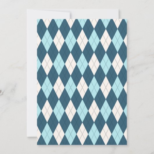 ゴルフ誕生日パーティーの招待 招待状 (裏面)