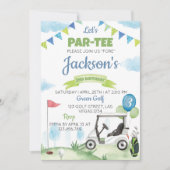 ゴルフ誕生日パーティーの招待Any Age 招待状 (正面)