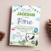 ゴルフ誕生日パーティーへの招待 招待状