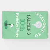 ゴルフ誕生日パーティーへようこそ 横断幕 (横)