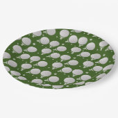 ゴルフ誕生日パーティーパターン ペーパープレート (アングル)