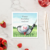 ゴルフ誕生日パーティー私はパー・ティーしよう! スタンダードカクテルナプキン (インサイチュ)