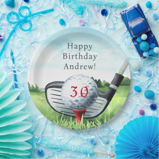 ゴルフ誕生日パーティー私はパー・ティーしよう！ ペーパープレート (パーティー)