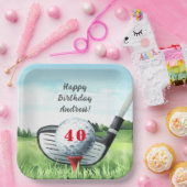 ゴルフ誕生日パーティー私はパー・ティーしよう！紙プレート ペーパープレート (パーティー)