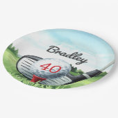 ゴルフ誕生日パーティー私はパー・ティーしよう！紙プレート ペーパープレート (アングル)