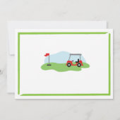 ゴルフ誕生日パーティー40歳50thフォト招待状 招待状 (裏面)