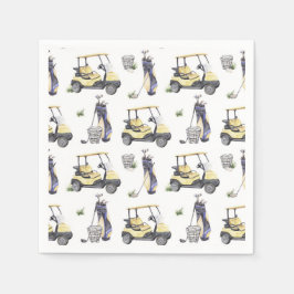 ゴルフ誕生日パーティー スタンダードカクテルナプキン