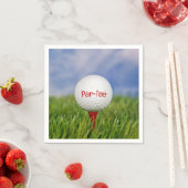 ゴルフ誕生日パーティー スタンダードカクテルナプキン (インサイチュ)