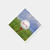 ゴルフ誕生日パーティー スタンダードカクテルナプキン (角)