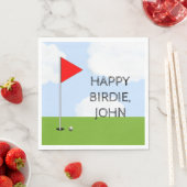 ゴルフ誕生日パーティー スタンダードランチョンナプキン (インサイチュ)