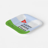 ゴルフ誕生日パーティー ペーパープレート (傾斜あり)