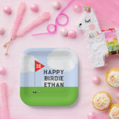 ゴルフ誕生日パーティー ペーパープレート (パーティー)