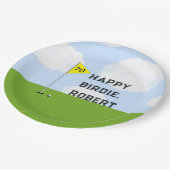 ゴルフ誕生日パーティー ペーパープレート (アングル)