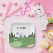 ゴルフ誕生日パーティー ペーパープレート (パーティー)