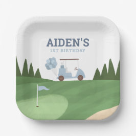 ゴルフ誕生日パーティー ペーパープレート