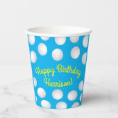 ゴルフ誕生日パーティー 紙コップ (正面)