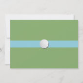 ゴルフ誕生日フォトパットおもしろいゴルフ招待状 招待状 (裏面)