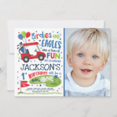 ゴルフ誕生日ホールインワンゴルフ第1誕生日パーティー 招待状 (正面)