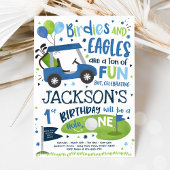 ゴルフ誕生日ホールインワンゴルフ1回目の誕生日パーティー 招待状