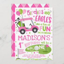 ゴルフ誕生日ホールインワンゴルフ1回目の誕生日パーティー 招待状