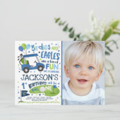 ゴルフ誕生日ホールインワンゴルフ1回目の誕生日パーティー 招待状 (スタンド正面)