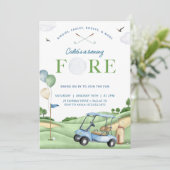 ゴルフ誕生日招待状4thゴルフバースデーパーティー 招待状 (スタンド正面)