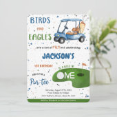 ゴルフ誕生日招待状 招待状 (スタンド正面)