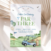 ゴルフ誕生日招待状、第3回ゴルフバースデーパーティー 招待状