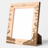 ゴルフ誕生日退職パパグランドパフォト レーザー彫刻フレーム (左)