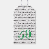 ゴルフ誕生日30レッツボギーおもしろいゴルフボール ギフトタグ (正面)