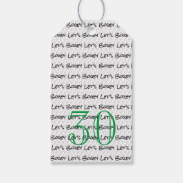 ゴルフ誕生日30レッツボギーおもしろいゴルフボール ギフトタグ