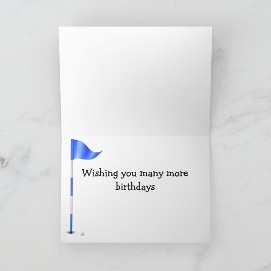 ゴルフ誕生日 カード (内部)