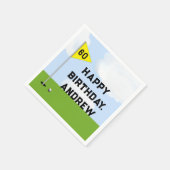 ゴルフ誕生日 スタンダードカクテルナプキン (角)