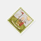 ゴルフ誕生日 スタンダードカクテルナプキン (角)