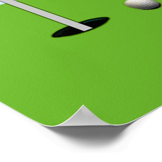 ゴルフ誕生日 ポスター (角)