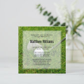 ゴルフ誕生日 招待状 (スタンド正面)