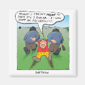 ゴルフ警察 マグネット (正面)