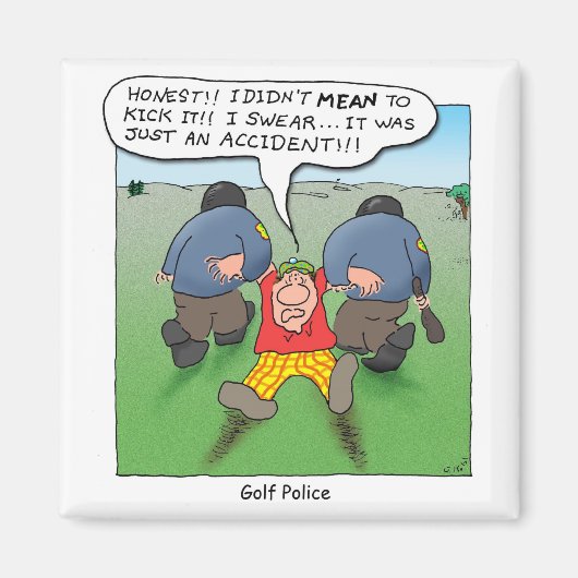 ゴルフ警察 マグネット (正面)