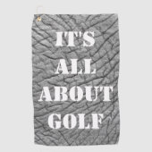 ゴルフ象の皮モダンことわざ ゴルフタオル (正面)