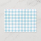 ゴルフ赤ちゃんシャワーかわいい男の子パー – ティーおむつラッフル エンクロージャーカード (裏面)