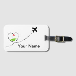 ゴルフ輸液設計トラベラー ラゲッジタグ