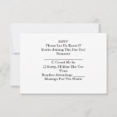 ゴルフ返信ハガキ RSVP ゴルフ 結婚式 RSVP ポストカード (裏面)
