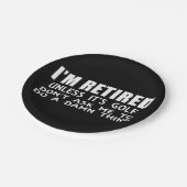 ゴルフ退職したでない限り ペーパープレート (アングル)