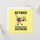 ゴルフ退職したはもうゴルファーを悩ませない カード (正面/裏面インサイチュ)