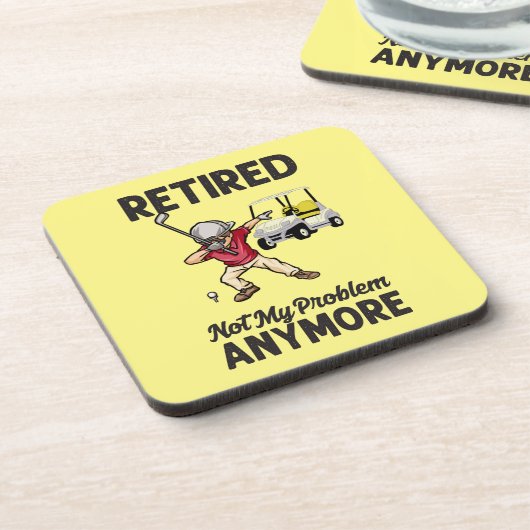 ゴルフ退職したはもうゴルファーを悩ませない コースター (左側)