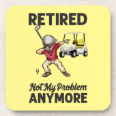 ゴルフ退職したはもうゴルファーを悩ませない コースター (正面)