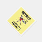 ゴルフ退職したはもうゴルファーを悩ませない スタンダードカクテルナプキン (角)